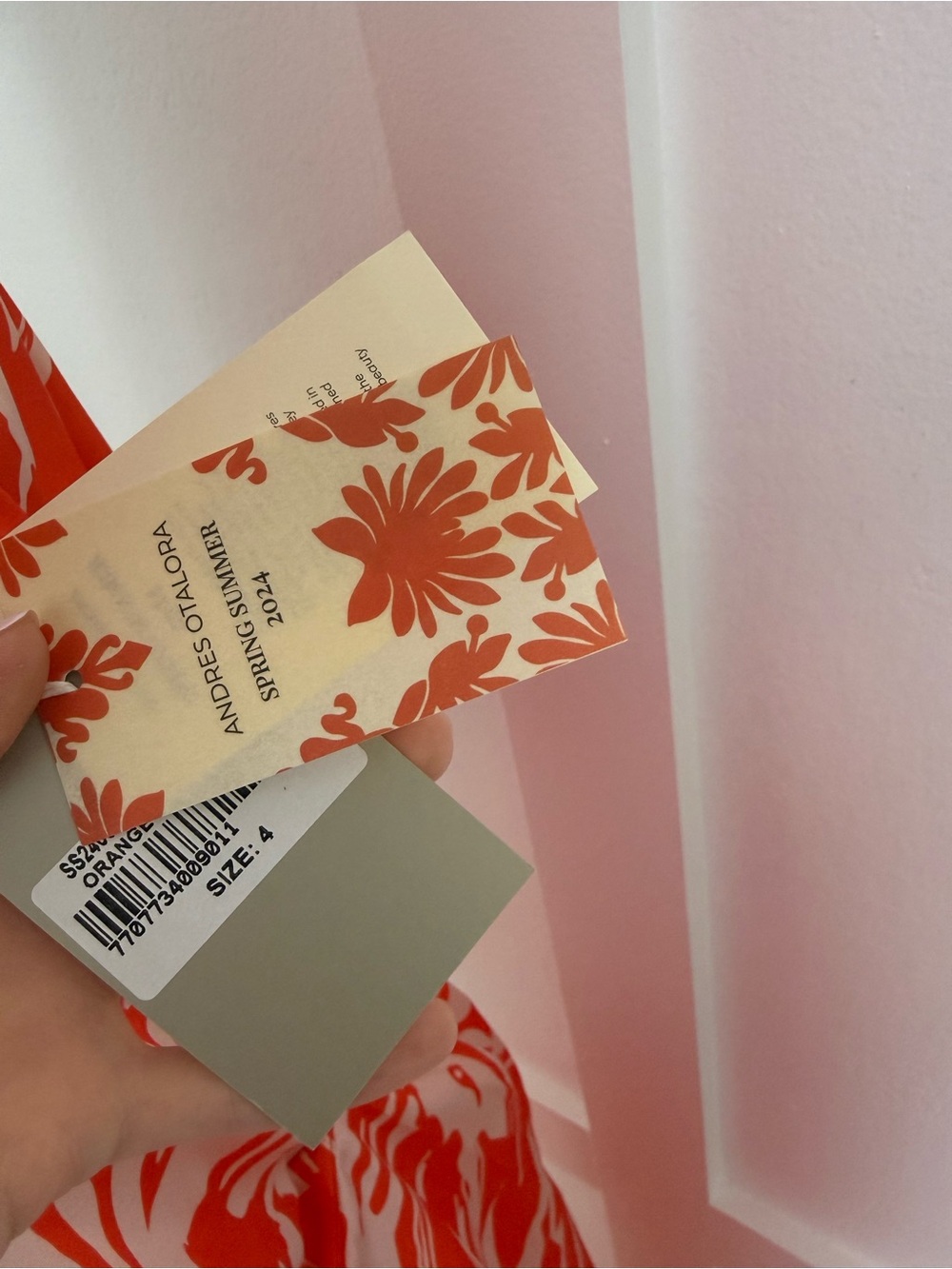 Andres Otalora Cultivo Gathered Floral Midi Dress - Picture 4 of 5